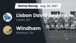 Recap: Lisbon David Anderson  vs. Windham  2021
