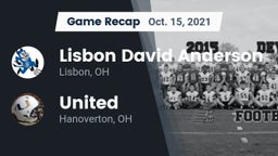 Recap: Lisbon David Anderson  vs. United  2021