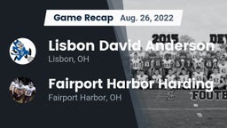 Recap: Lisbon David Anderson  vs. Fairport Harbor Harding  2022