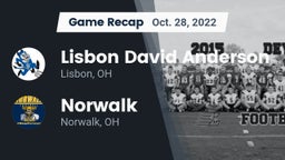 Recap: Lisbon David Anderson  vs. Norwalk  2022