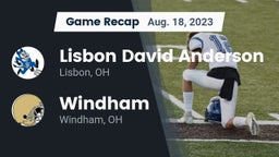 Recap: Lisbon David Anderson  vs. Windham  2023