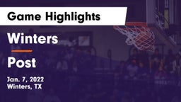 Winters  vs Post  Game Highlights - Jan. 7, 2022