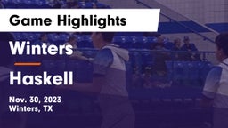 Winters  vs Haskell  Game Highlights - Nov. 30, 2023