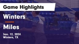Winters  vs Miles  Game Highlights - Jan. 12, 2024