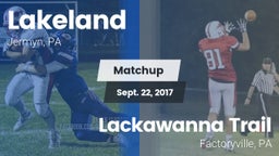 Matchup: Lakeland vs. Lackawanna Trail  2017