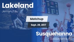 Matchup: Lakeland vs. Susquehanna  2017