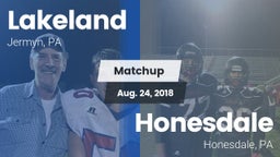 Matchup: Lakeland vs. Honesdale  2018