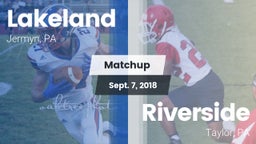 Matchup: Lakeland vs. Riverside  2018