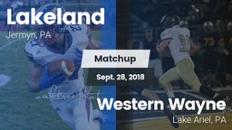 Matchup: Lakeland vs. Western Wayne  2018