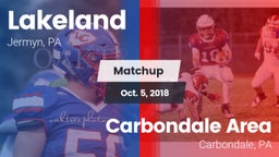 Matchup: Lakeland vs. Carbondale Area  2018