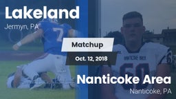 Matchup: Lakeland vs. Nanticoke Area  2018