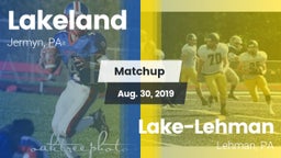 Matchup: Lakeland vs. Lake-Lehman  2019