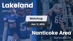 Matchup: Lakeland vs. Nanticoke Area  2019