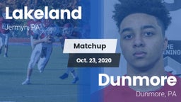 Matchup: Lakeland vs. Dunmore  2020