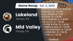 Recap: Lakeland  vs. Mid Valley  2020