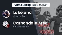 Recap: Lakeland  vs. Carbondale Area  2021