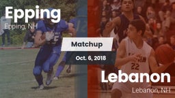 Matchup: Epping  vs. Lebanon  2018
