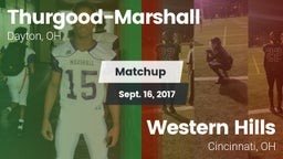 Matchup: Boys Football  vs. Western Hills  2017
