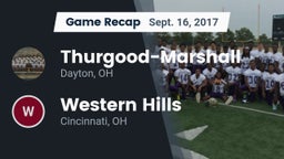 Recap: Thurgood-Marshall  vs. Western Hills  2017