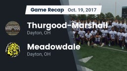 Recap: Thurgood-Marshall  vs. Meadowdale  2017