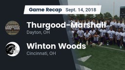 Recap: Thurgood-Marshall  vs. Winton Woods  2018