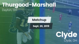 Matchup: Thurgood-Marshall vs. Clyde  2019