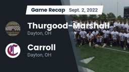 Recap: Thurgood-Marshall  vs. Carroll  2022