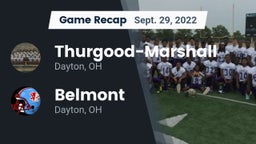 Recap: Thurgood-Marshall  vs. Belmont  2022