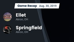 Recap: Ellet  vs. Springfield  2019