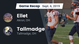 Recap: Ellet  vs. Tallmadge  2019