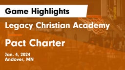 Legacy Christian Academy vs Pact Charter  Game Highlights - Jan. 4, 2024