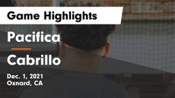 Pacifica  vs Cabrillo  Game Highlights - Dec. 1, 2021