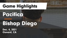 Pacifica  vs Bishop Diego  Game Highlights - Dec. 4, 2021