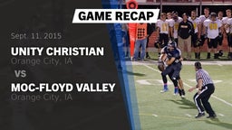 Recap: Unity Christian  vs. MOC-Floyd Valley  2015