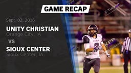 Recap: Unity Christian  vs. Sioux Center  2016