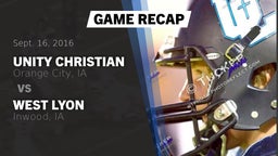 Recap: Unity Christian  vs. West Lyon  2016