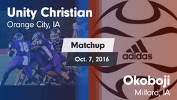 Matchup: Unity Christian vs. Okoboji  2016