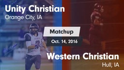 Matchup: Unity Christian vs. Western Christian  2016