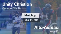 Matchup: Unity Christian vs. Alta-Aurelia  2016