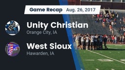 Recap: Unity Christian  vs. West Sioux  2017