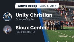 Recap: Unity Christian  vs. Sioux Center  2017
