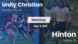 Matchup: Unity Christian vs. Hinton  2017