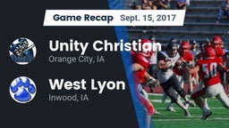 Recap: Unity Christian  vs. West Lyon  2017