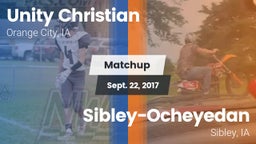 Matchup: Unity Christian vs. Sibley-Ocheyedan 2017