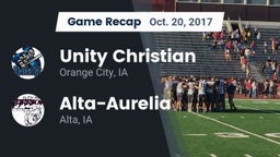 Recap: Unity Christian  vs. Alta-Aurelia  2017