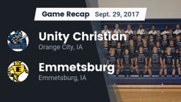 Recap: Unity Christian  vs. Emmetsburg  2017