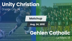 Matchup: Unity Christian vs. Gehlen Catholic  2018