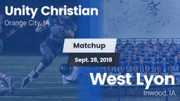 Matchup: Unity Christian vs. West Lyon  2018