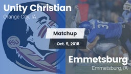 Matchup: Unity Christian vs. Emmetsburg  2018