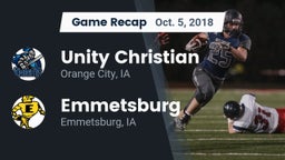 Recap: Unity Christian  vs. Emmetsburg  2018